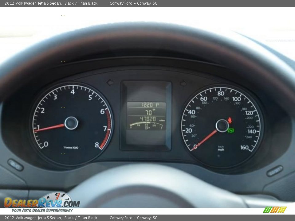 2012 Volkswagen Jetta S Sedan Black / Titan Black Photo #22