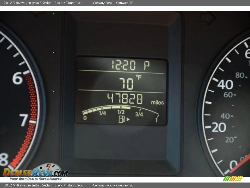 2012 Volkswagen Jetta S Sedan Black / Titan Black Photo #23