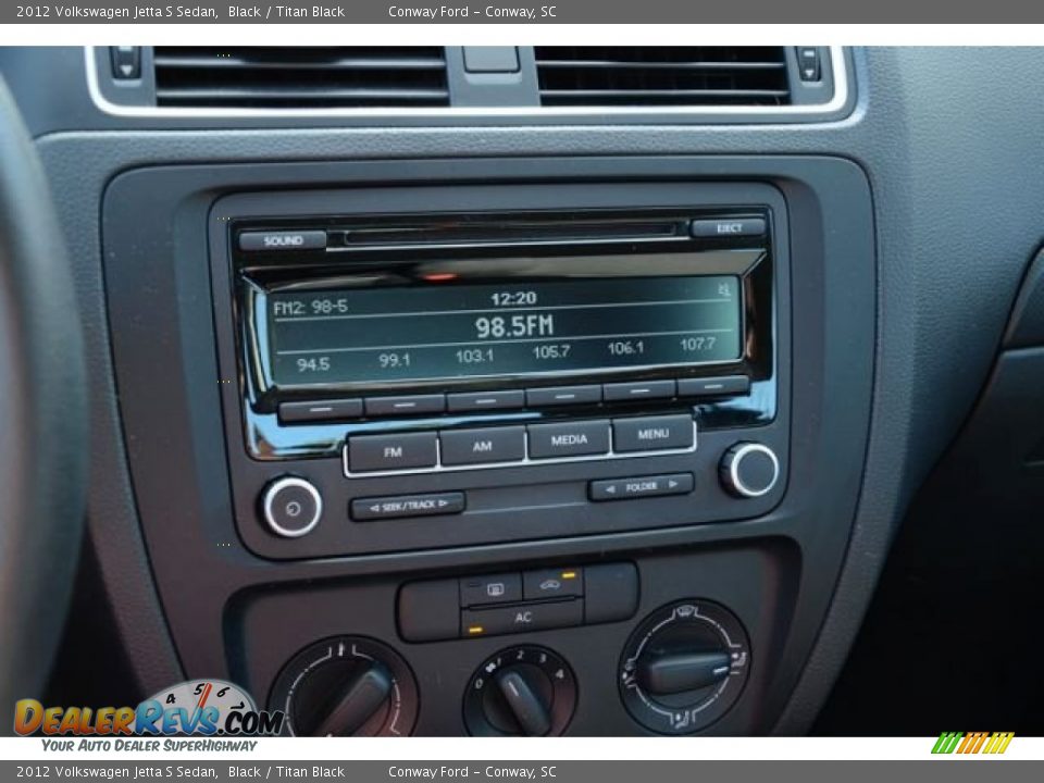 2012 Volkswagen Jetta S Sedan Black / Titan Black Photo #25