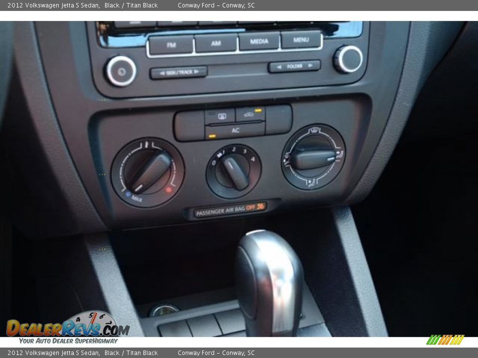 2012 Volkswagen Jetta S Sedan Black / Titan Black Photo #26
