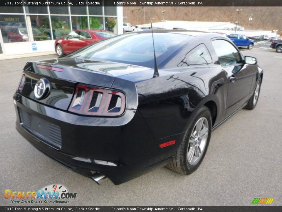 2013 Ford Mustang V6 Premium Coupe Black / Saddle Photo #2