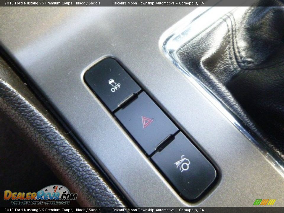2013 Ford Mustang V6 Premium Coupe Black / Saddle Photo #22