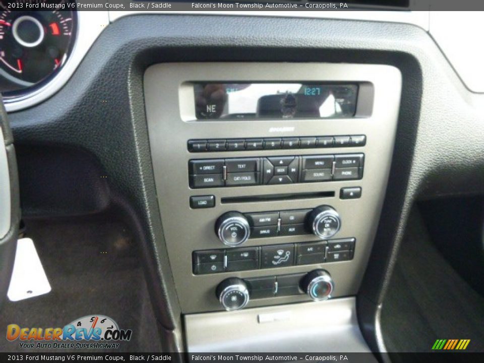 2013 Ford Mustang V6 Premium Coupe Black / Saddle Photo #23