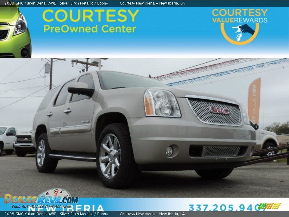 2008 GMC Yukon Denali AWD Silver Birch Metallic / Ebony Photo #1