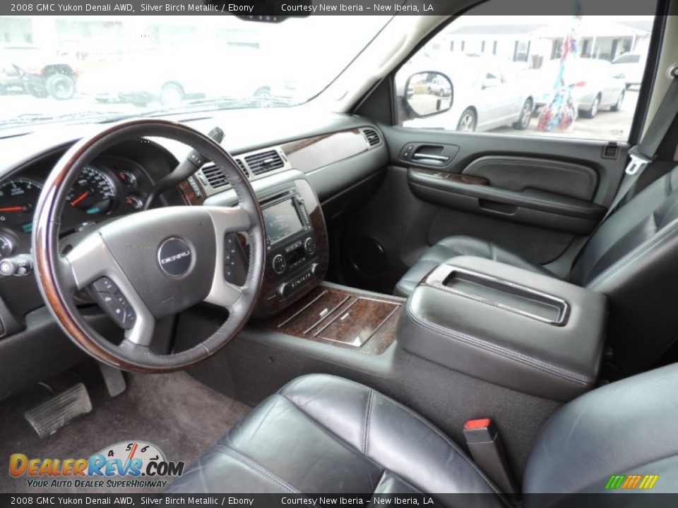 2008 GMC Yukon Denali AWD Silver Birch Metallic / Ebony Photo #16