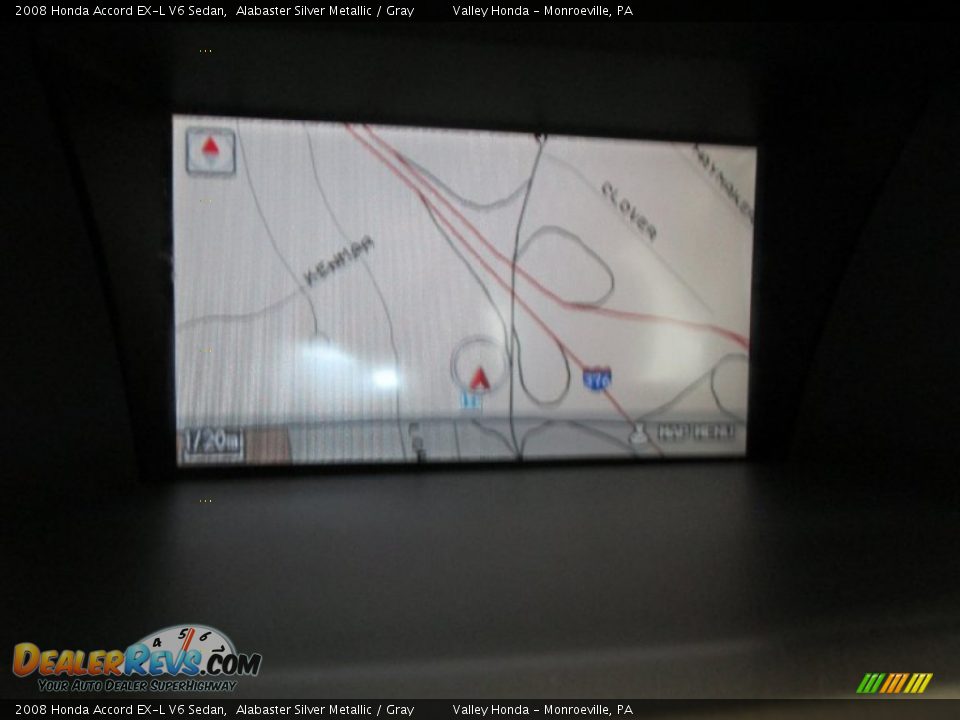 2008 Honda Accord EX-L V6 Sedan Alabaster Silver Metallic / Gray Photo #13