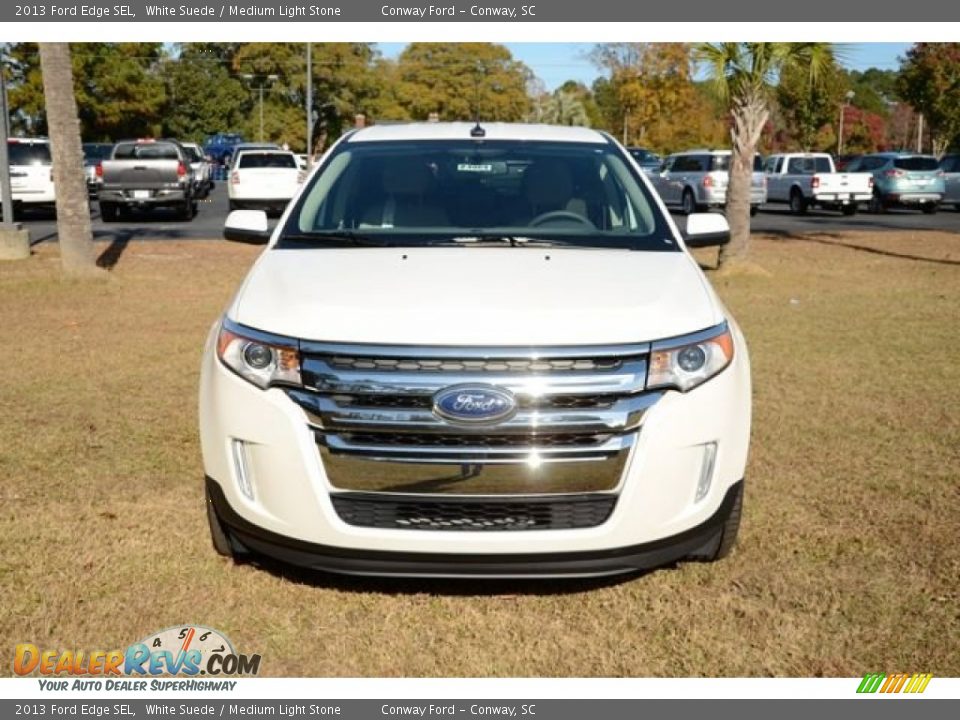 2013 Ford Edge SEL White Suede / Medium Light Stone Photo #2