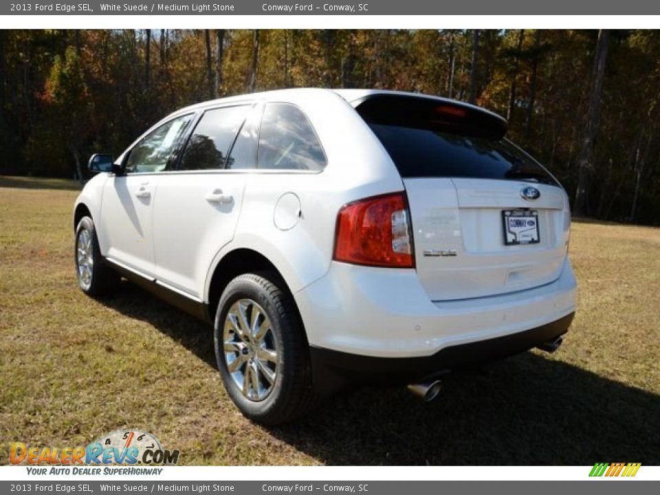 2013 Ford Edge SEL White Suede / Medium Light Stone Photo #8