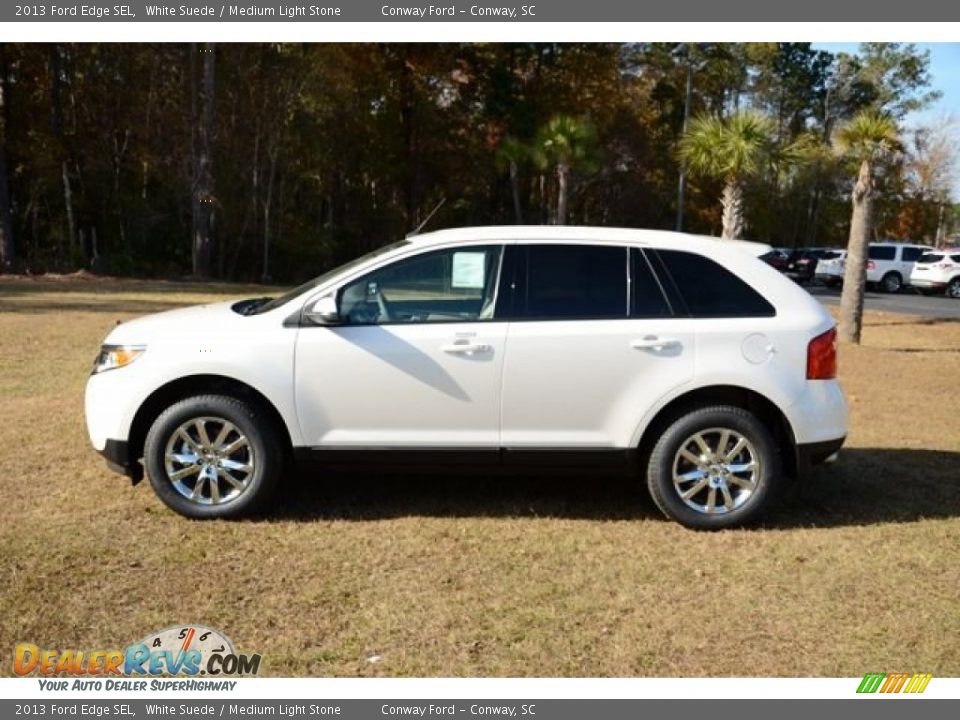 2013 Ford Edge SEL White Suede / Medium Light Stone Photo #9