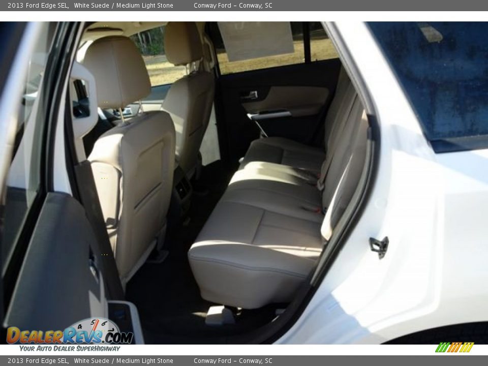 2013 Ford Edge SEL White Suede / Medium Light Stone Photo #12