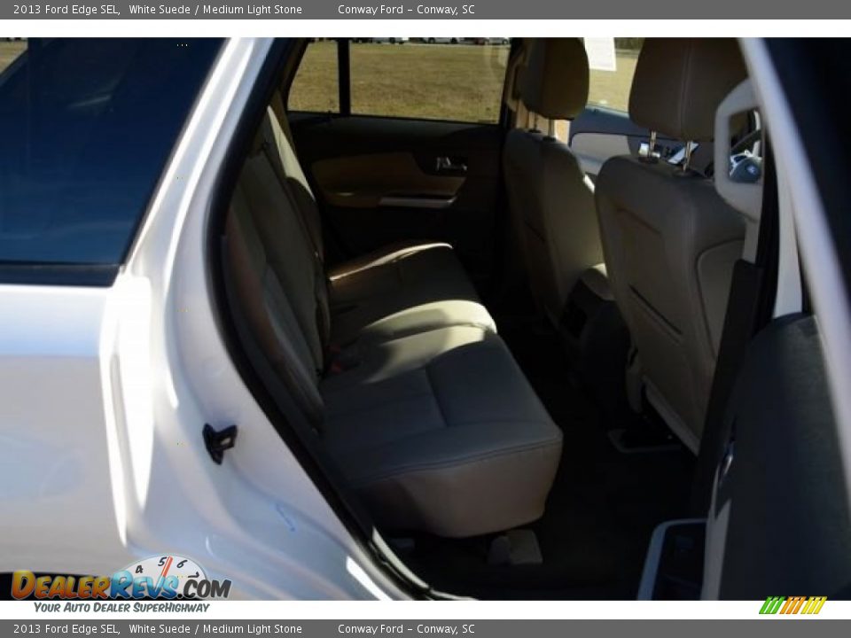 2013 Ford Edge SEL White Suede / Medium Light Stone Photo #16