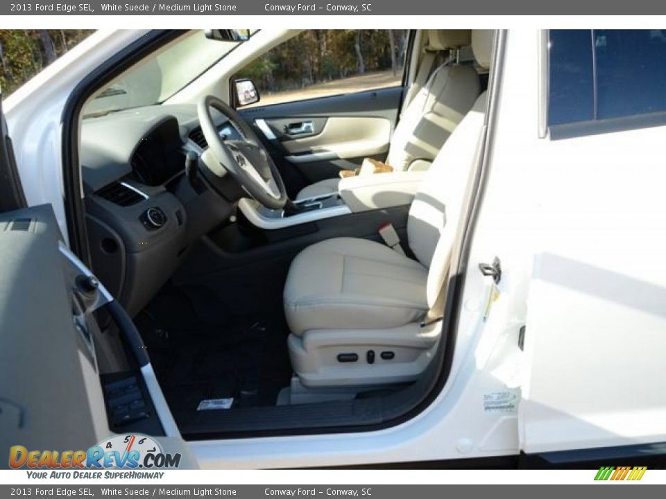 2013 Ford Edge SEL White Suede / Medium Light Stone Photo #19