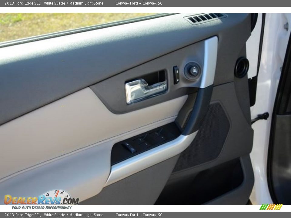 2013 Ford Edge SEL White Suede / Medium Light Stone Photo #21
