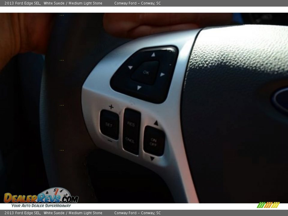 2013 Ford Edge SEL White Suede / Medium Light Stone Photo #24