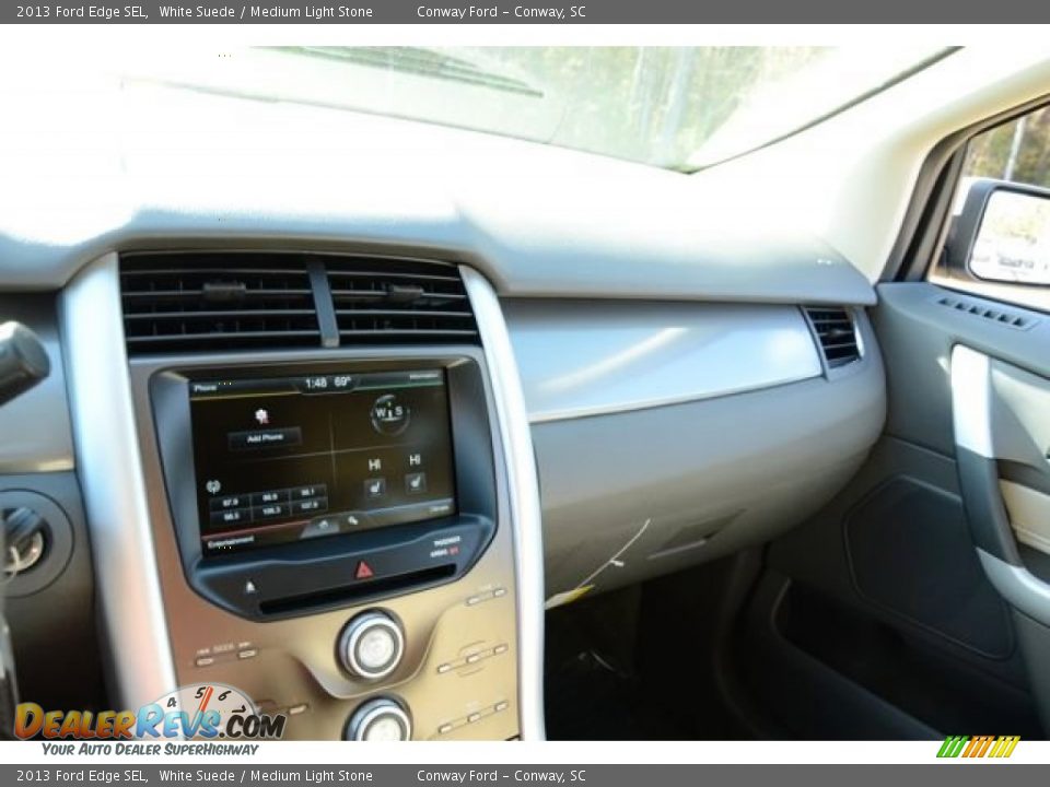 2013 Ford Edge SEL White Suede / Medium Light Stone Photo #28