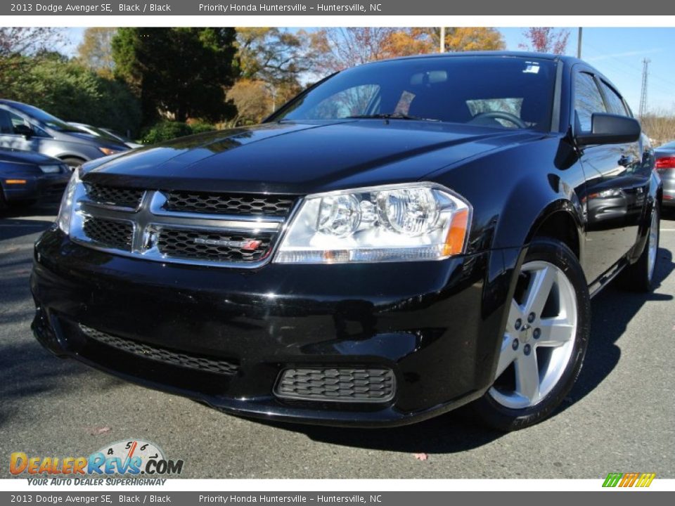 2013 Dodge Avenger SE Black / Black Photo #1
