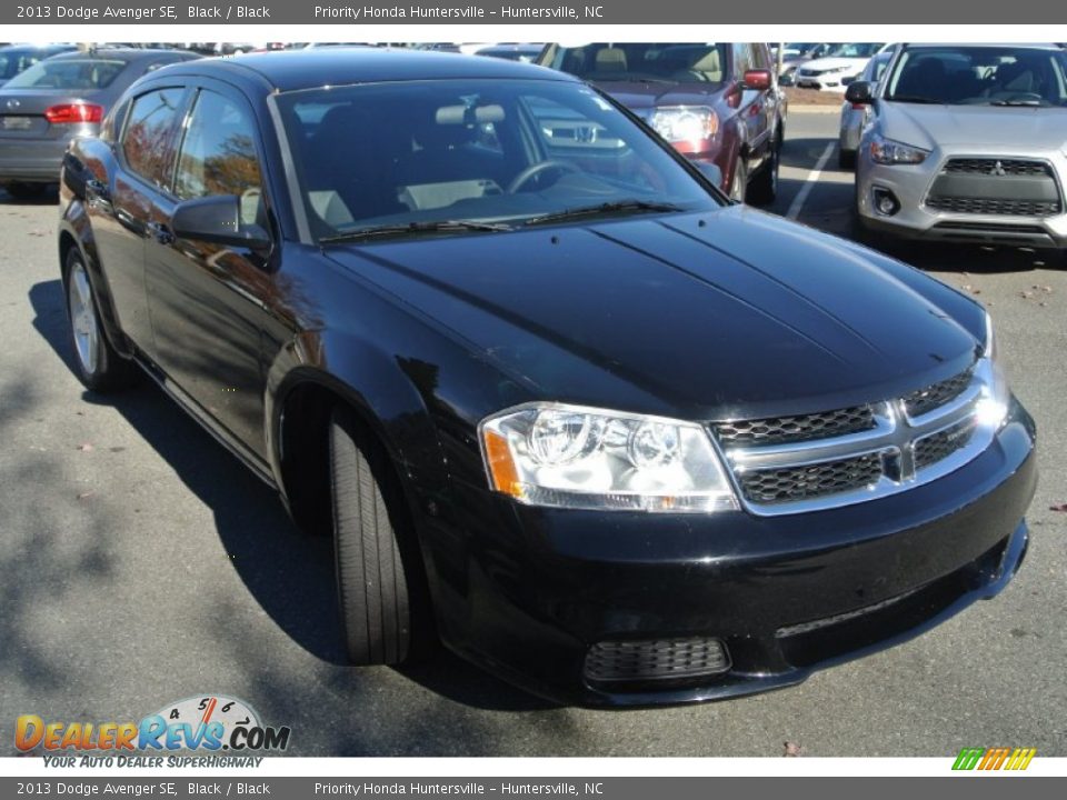 2013 Dodge Avenger SE Black / Black Photo #2