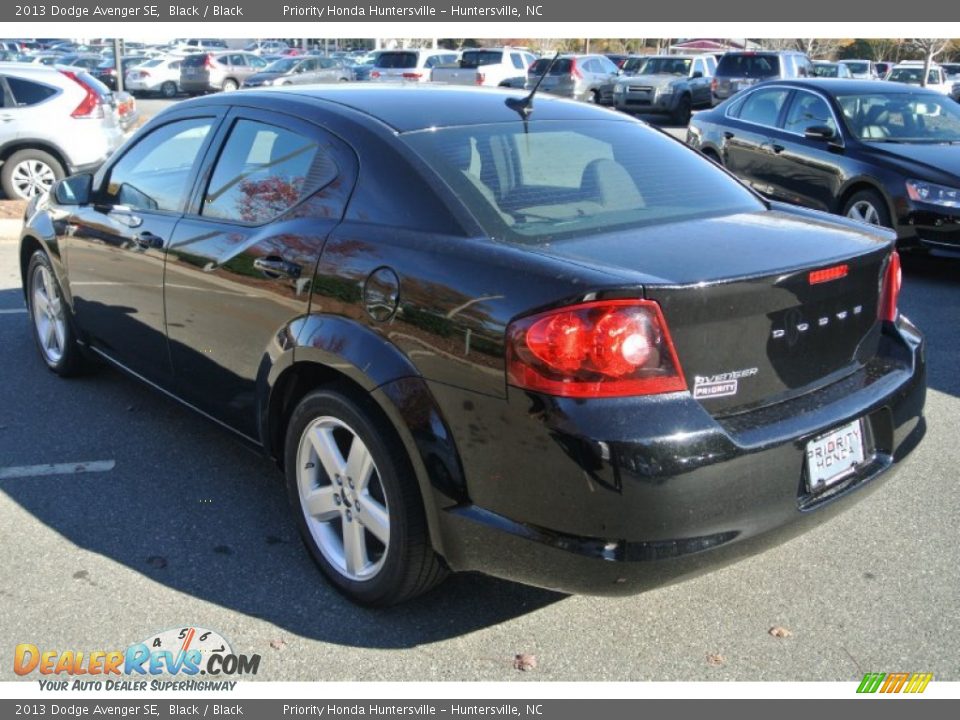 2013 Dodge Avenger SE Black / Black Photo #4