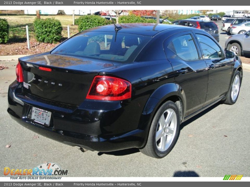 2013 Dodge Avenger SE Black / Black Photo #5