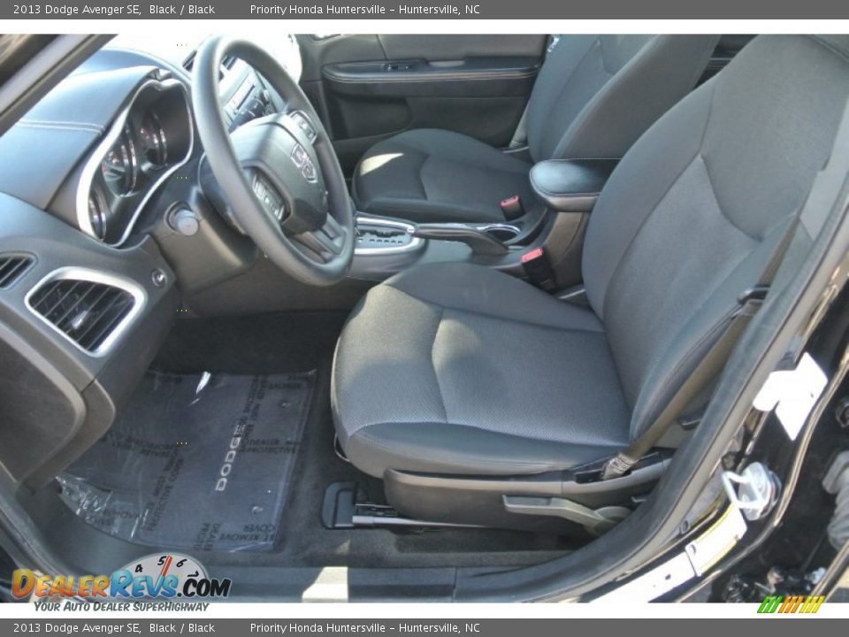 2013 Dodge Avenger SE Black / Black Photo #7