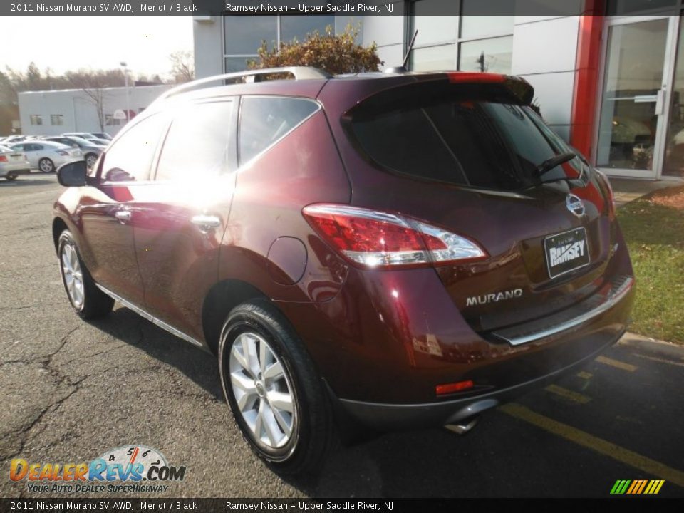 2011 Nissan Murano SV AWD Merlot / Black Photo #4