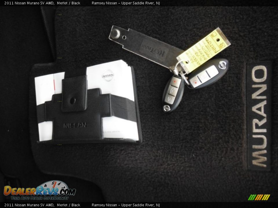 2011 Nissan Murano SV AWD Merlot / Black Photo #7
