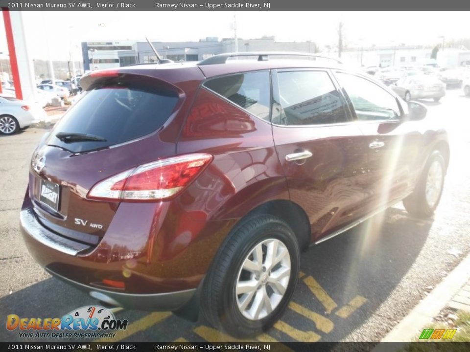 2011 Nissan Murano SV AWD Merlot / Black Photo #8