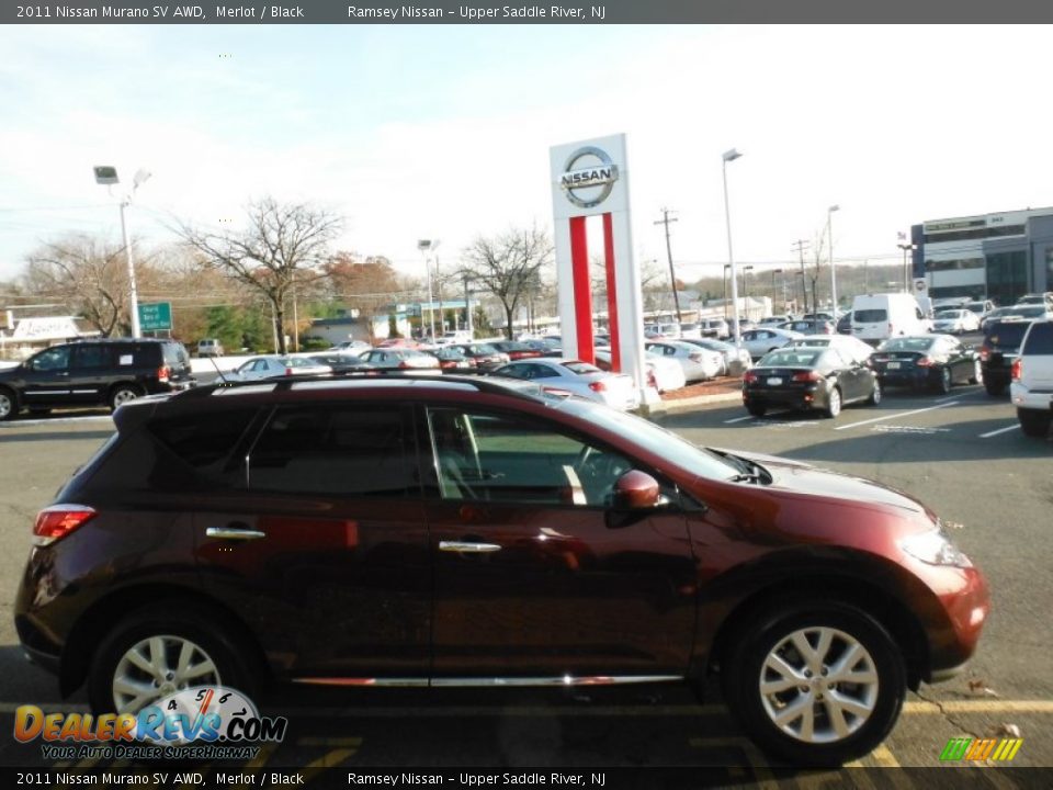 2011 Nissan Murano SV AWD Merlot / Black Photo #9