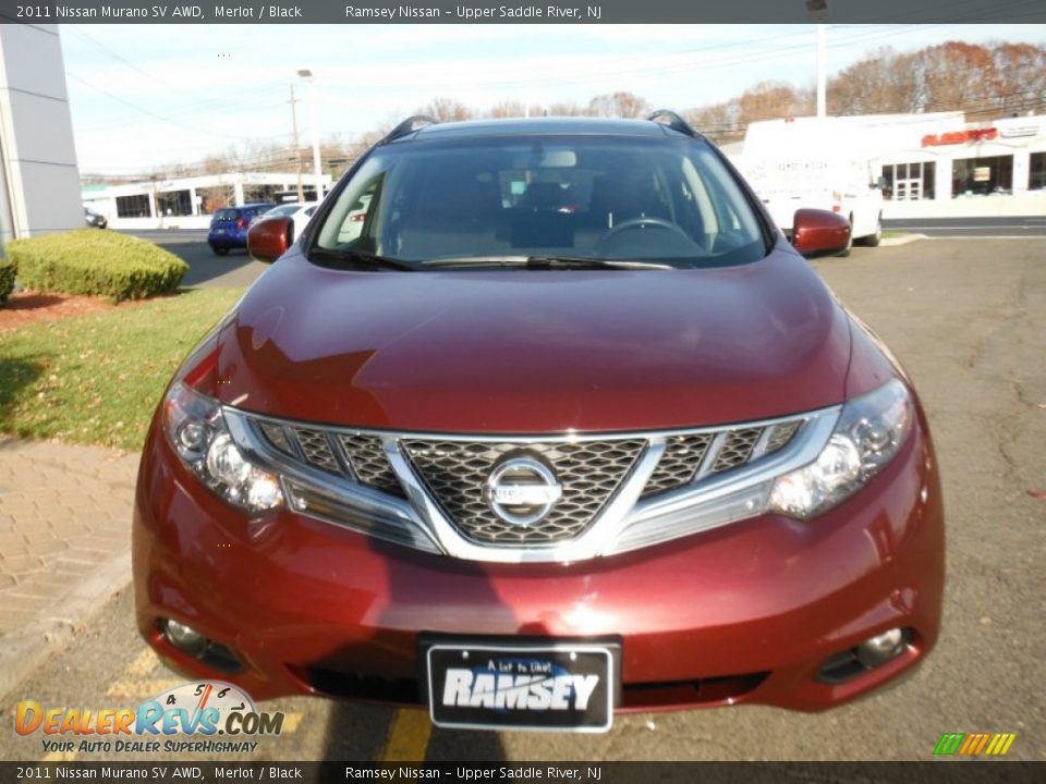 2011 Nissan Murano SV AWD Merlot / Black Photo #11