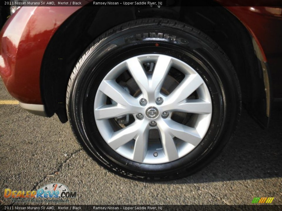 2011 Nissan Murano SV AWD Merlot / Black Photo #13