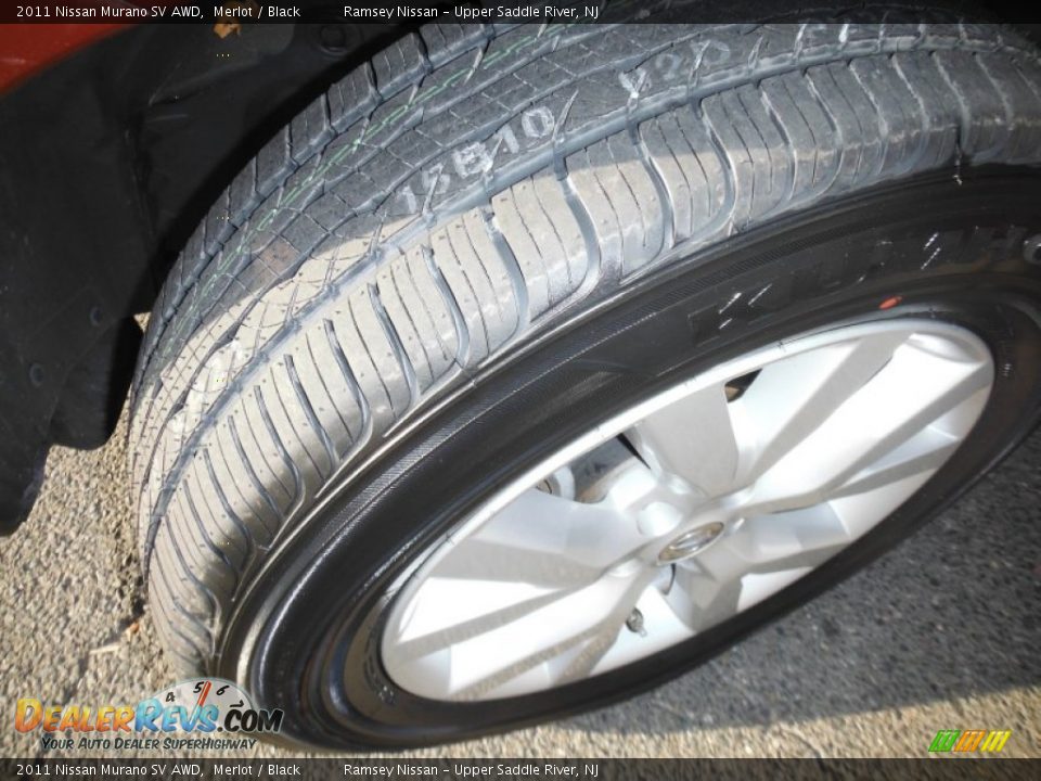 2011 Nissan Murano SV AWD Merlot / Black Photo #14