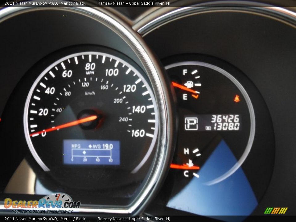 2011 Nissan Murano SV AWD Merlot / Black Photo #21