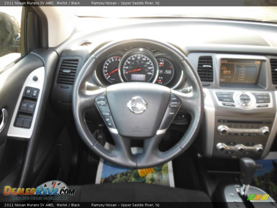 2011 Nissan Murano SV AWD Merlot / Black Photo #22