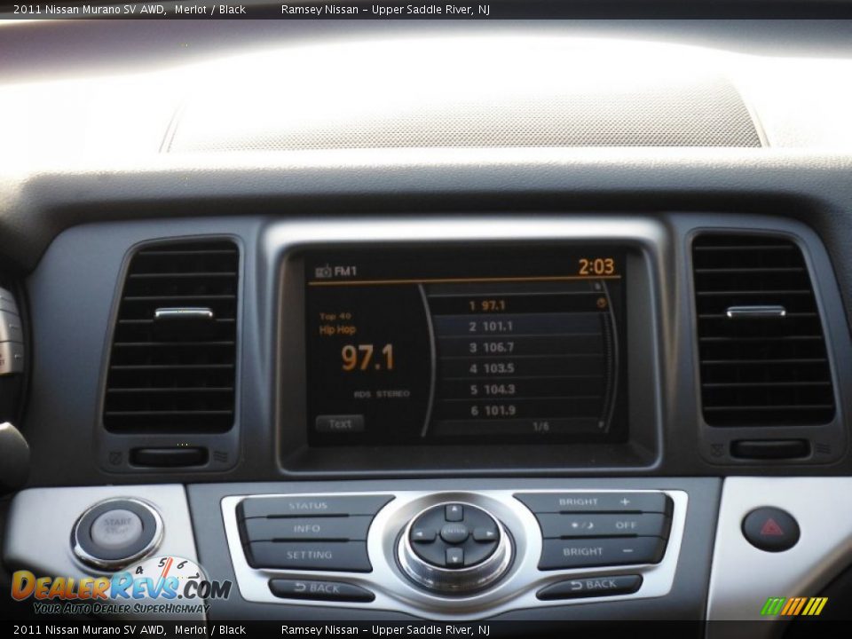 2011 Nissan Murano SV AWD Merlot / Black Photo #23
