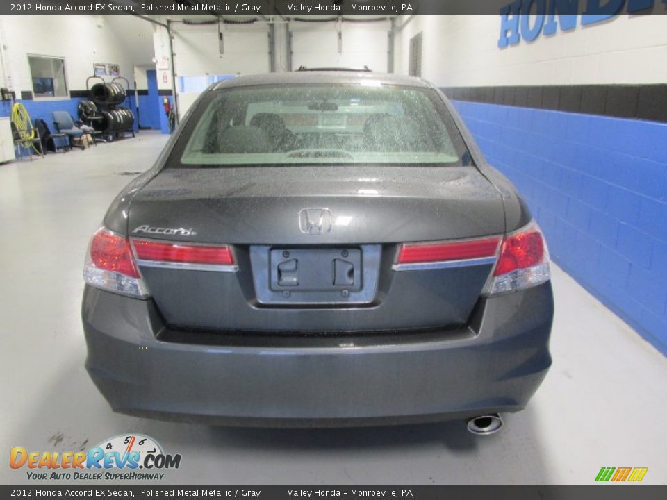 2012 Honda Accord EX Sedan Polished Metal Metallic / Gray Photo #4