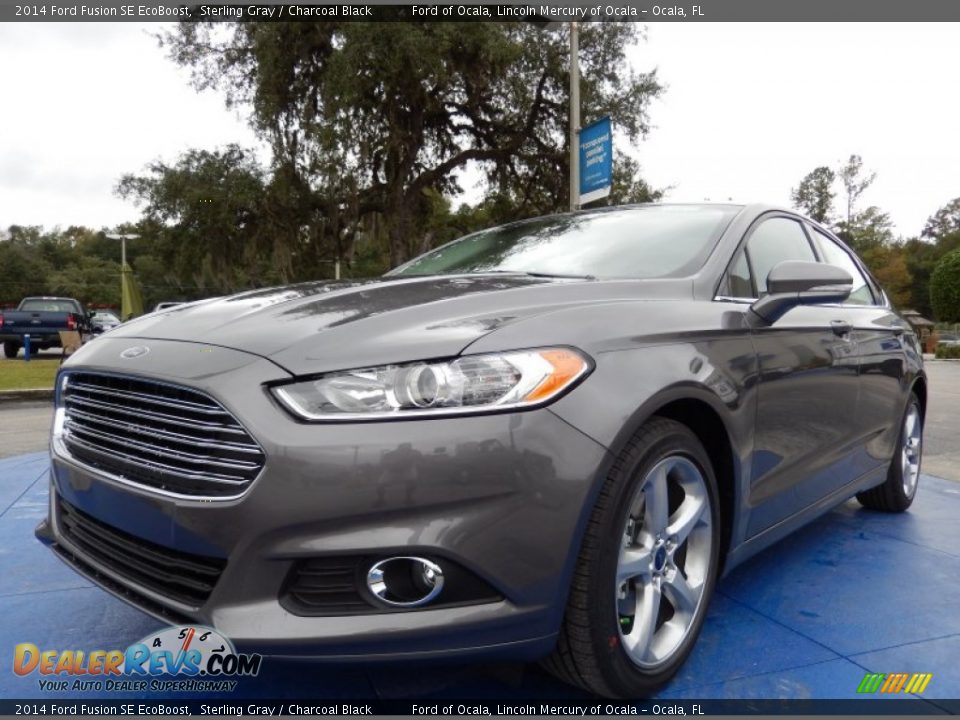 2014 Ford Fusion SE EcoBoost Sterling Gray / Charcoal Black Photo #1