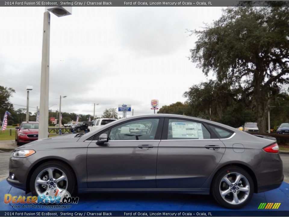 2014 Ford Fusion SE EcoBoost Sterling Gray / Charcoal Black Photo #2