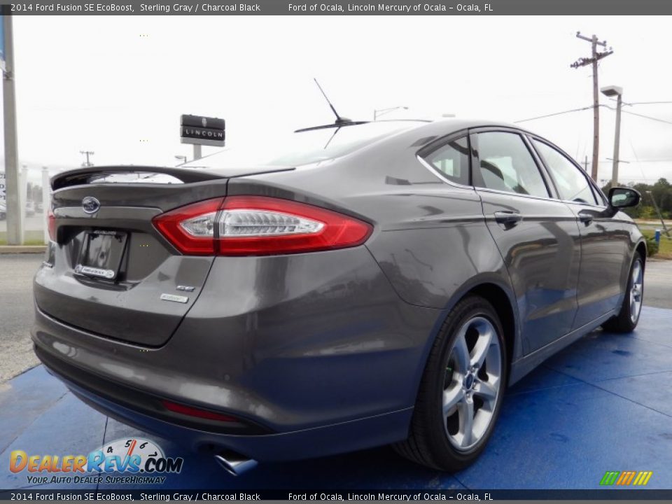 2014 Ford Fusion SE EcoBoost Sterling Gray / Charcoal Black Photo #3