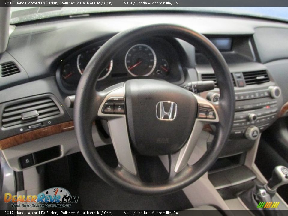 2012 Honda Accord EX Sedan Polished Metal Metallic / Gray Photo #11