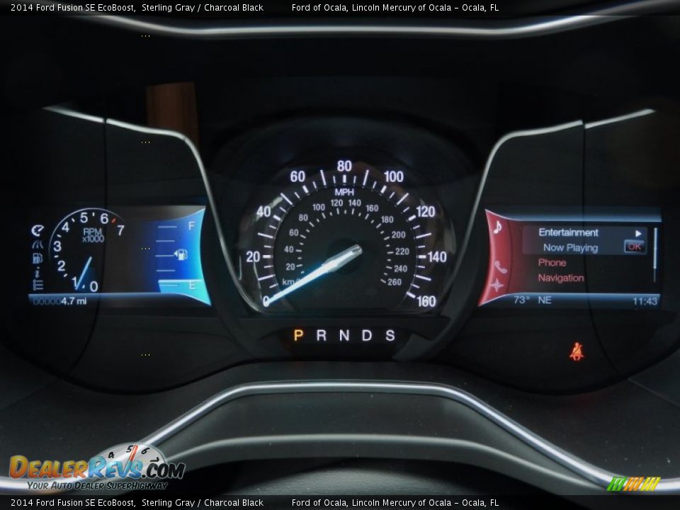 2014 Ford Fusion SE EcoBoost Sterling Gray / Charcoal Black Photo #9