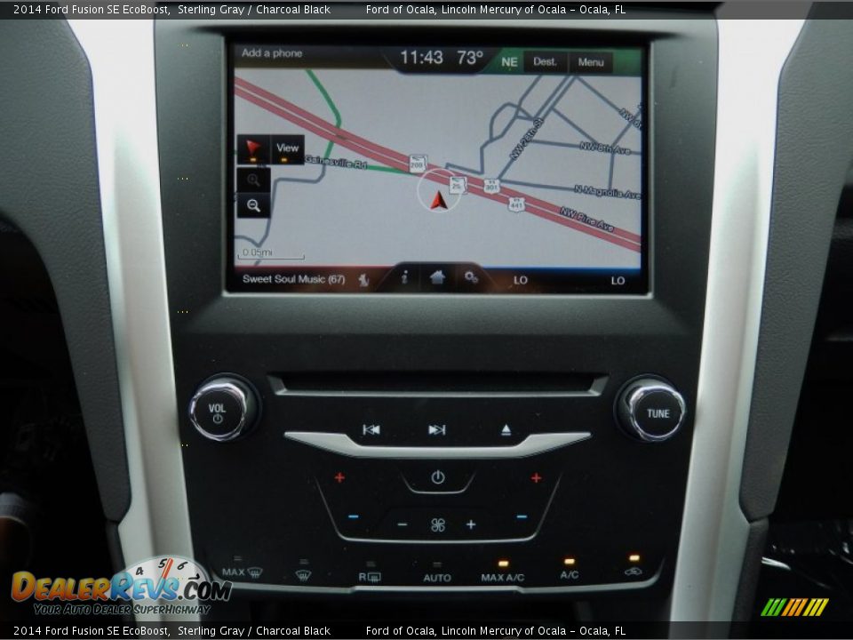 2014 Ford Fusion SE EcoBoost Sterling Gray / Charcoal Black Photo #10