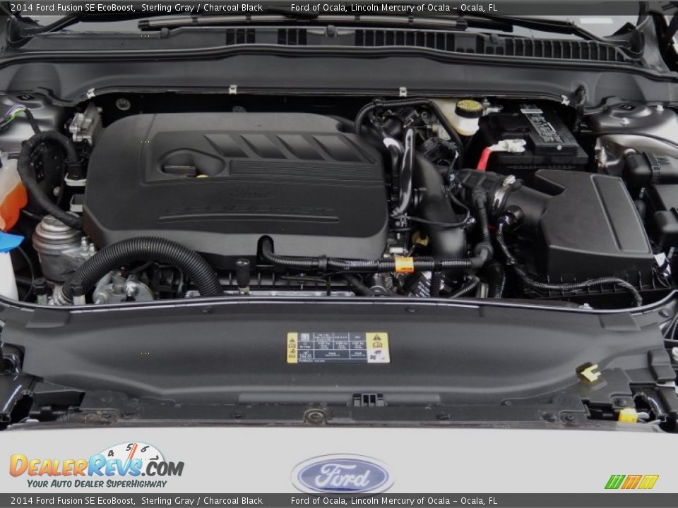 2014 Ford Fusion SE EcoBoost Sterling Gray / Charcoal Black Photo #11