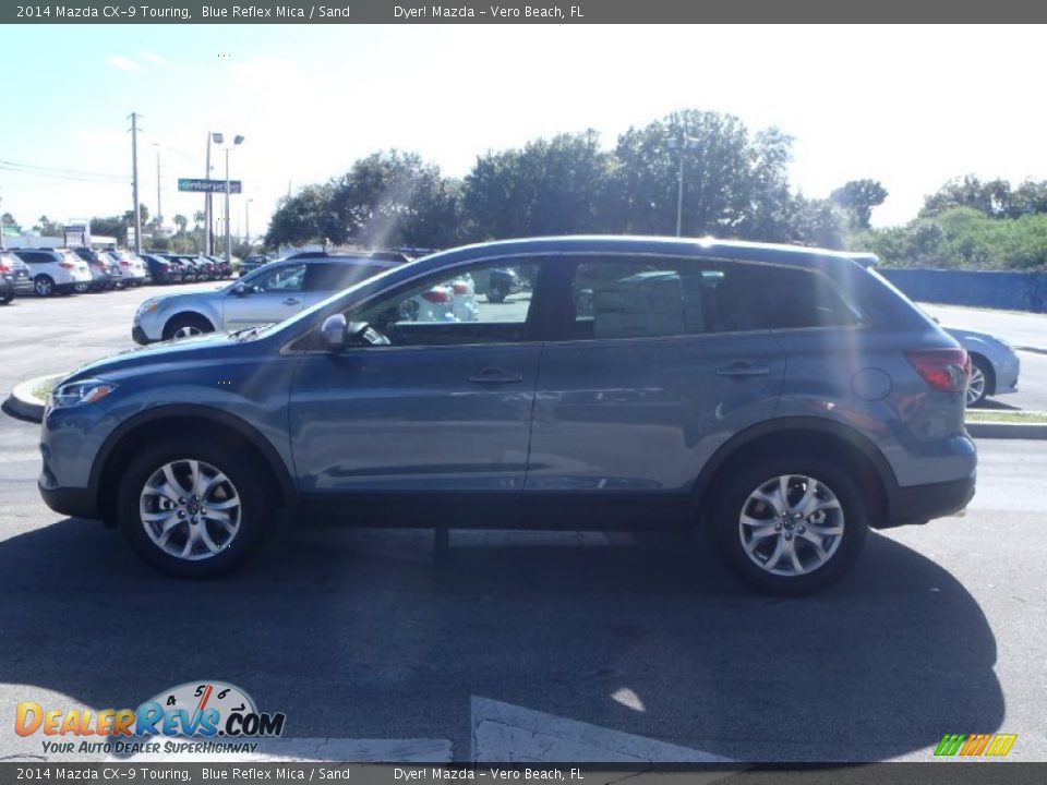 2014 Mazda CX-9 Touring Blue Reflex Mica / Sand Photo #3