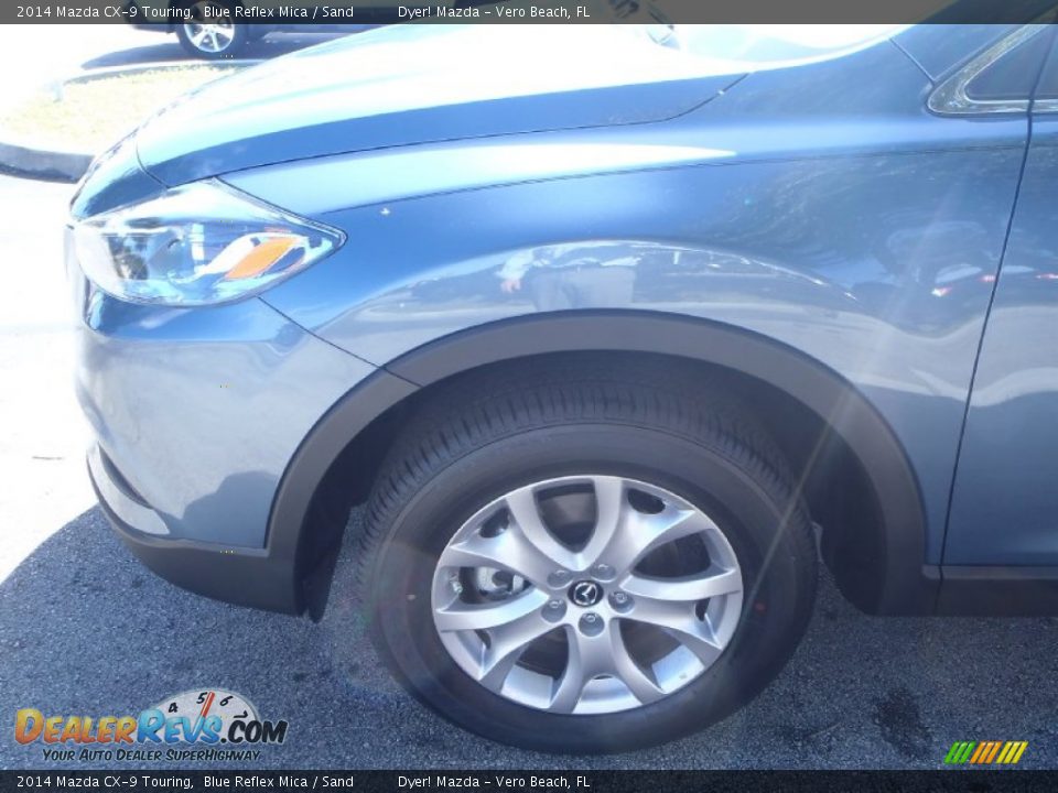 2014 Mazda CX-9 Touring Blue Reflex Mica / Sand Photo #9