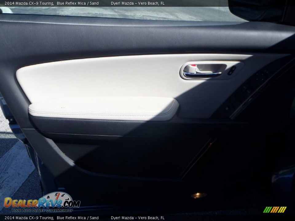 2014 Mazda CX-9 Touring Blue Reflex Mica / Sand Photo #10