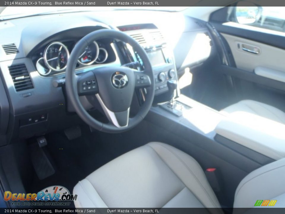 Sand Interior - 2014 Mazda CX-9 Touring Photo #11