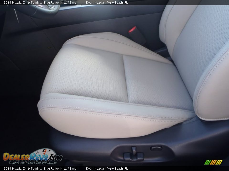2014 Mazda CX-9 Touring Blue Reflex Mica / Sand Photo #13