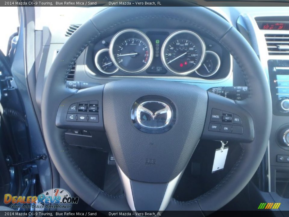 2014 Mazda CX-9 Touring Steering Wheel Photo #14