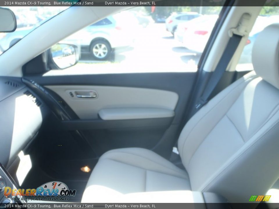 2014 Mazda CX-9 Touring Blue Reflex Mica / Sand Photo #17