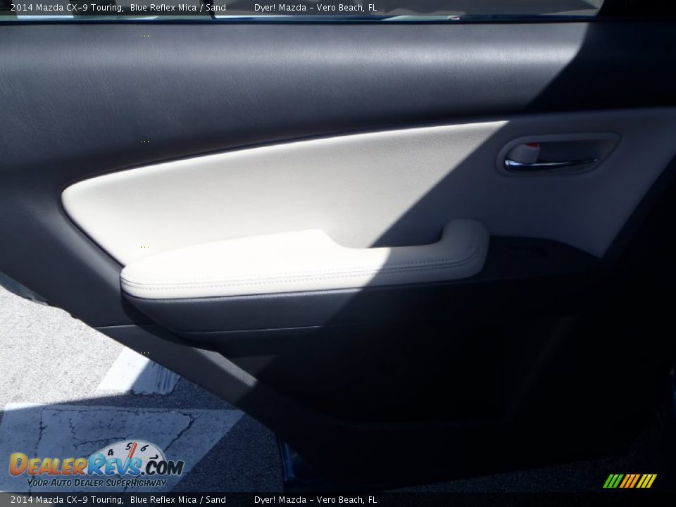 2014 Mazda CX-9 Touring Blue Reflex Mica / Sand Photo #18